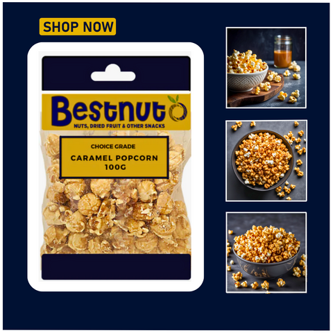 Caramel Popcorn 100G | Bestnut. Ace Nut Traders (PTY) LTD.