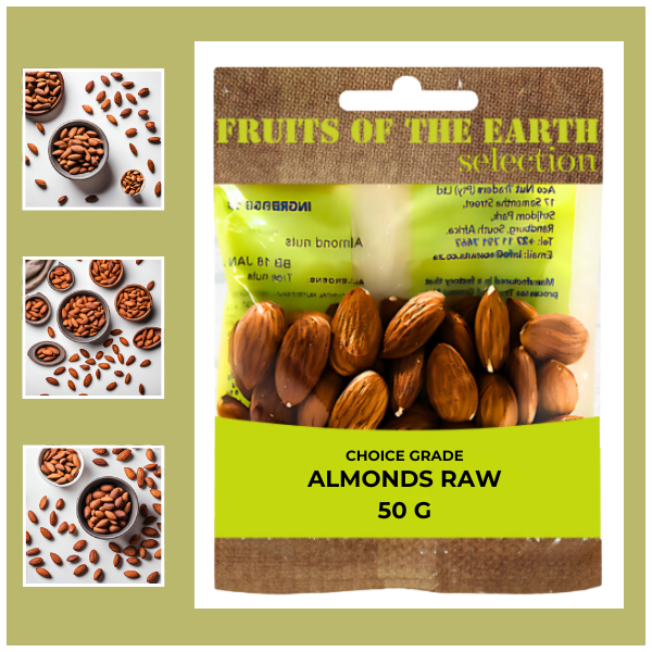 Almonds Raw 12X50 G