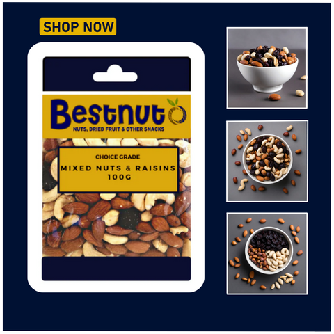 Mixed Nuts & Raisins 100G | Bestnut.