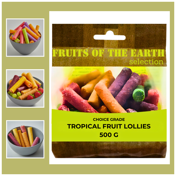 Tropical Fruit Lollies 500 G