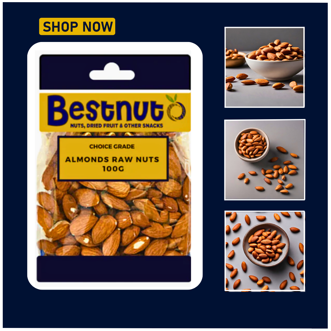 Almonds Raw 100G | Bestnut. Ace Nut Traders (PTY) LTD.