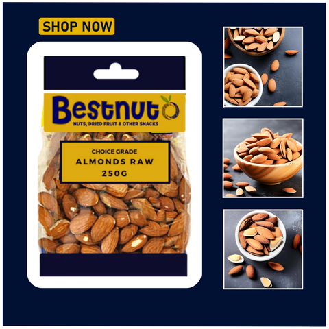 Almonds Raw 250G | Bestnut Ace Nut Traders (PTY) LTD.