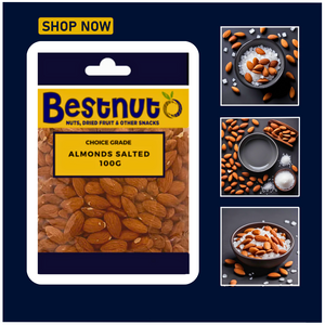 Almonds Salted 100G | Bestnut. Ace Nut Traders (PTY) LTD.