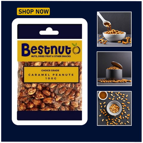 Caramel Peanuts 100G |  Bestnut. Ace Nut Traders (PTY) LTD.