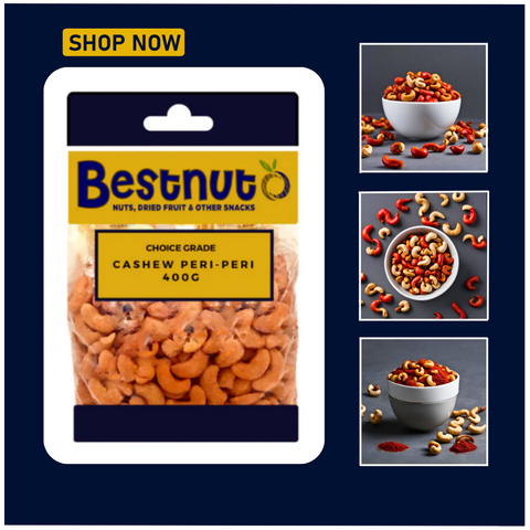 Cashew Peri-Peri 400G | Bestnut. Ace Nut Traders (PTY) LTD.