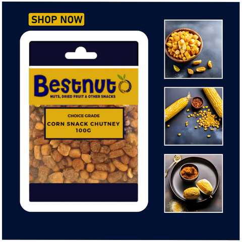 Chutney Corn Snacks 100G | Bestnut. Ace Nut Traders (PTY) LTD.