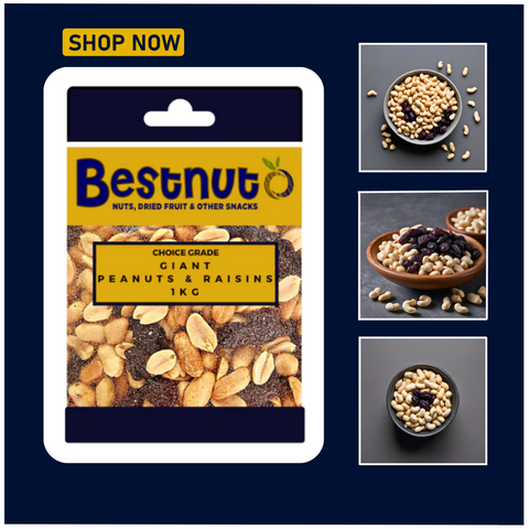 Giant Peanuts & Raisins 1KG | Bestnut. Ace Nut Traders (PTY) LTD.