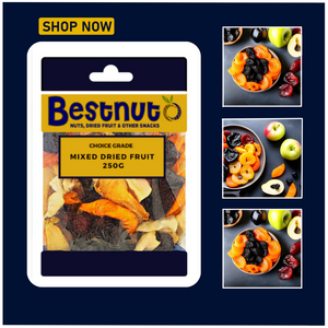 Mixed Dried Fruit 250G | Bestnut. Ace Nut Traders (PTY) LTD.