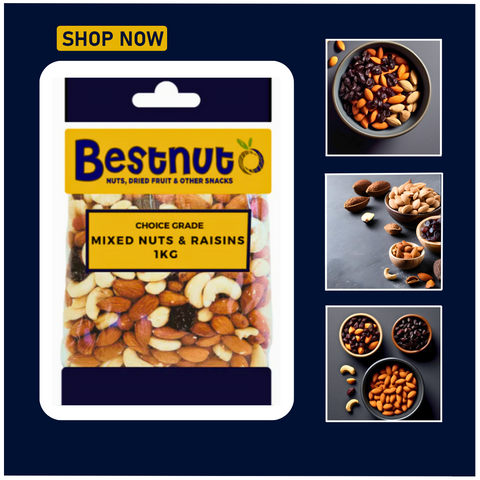Mixed Nuts & Raisins 1KG | Bestnut. Ace Nut Traders (PTY) LTD.