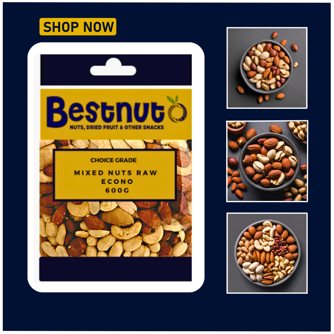 Mixed Nuts Raw Econo 600G |  Bestnut. Ace Nut Traders (PTY) LTD.